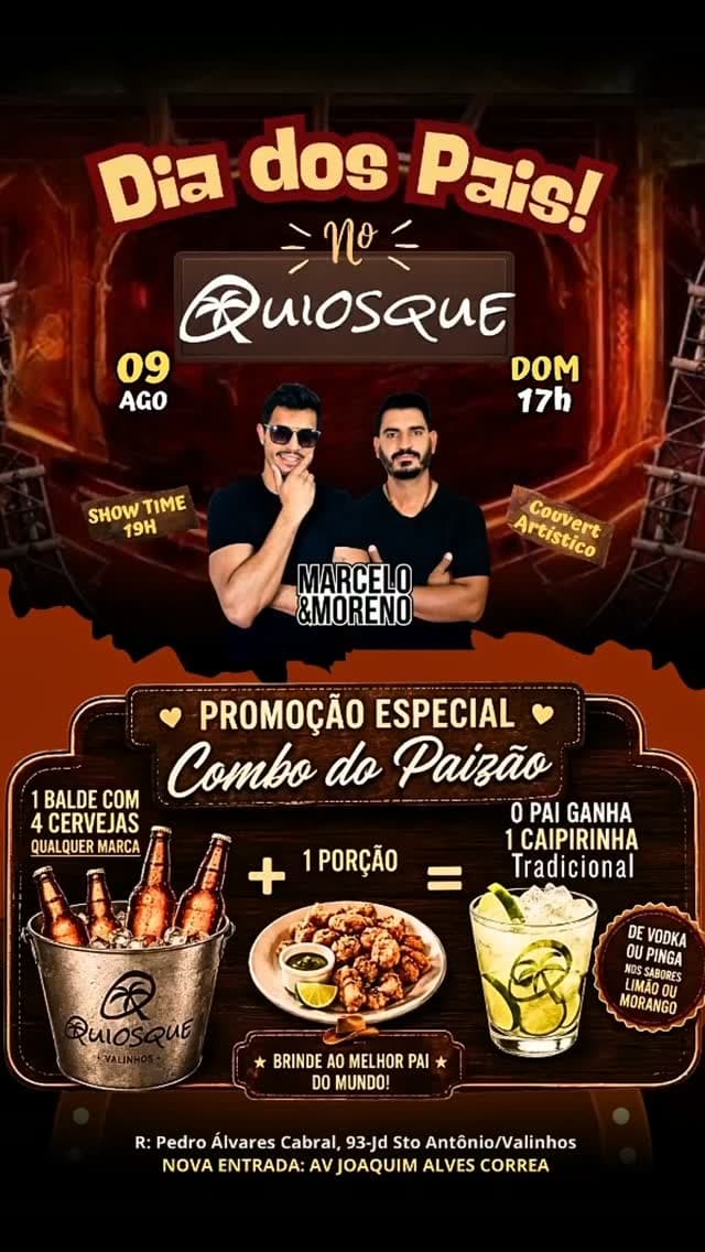 Flyer de Marcelo & Moreno