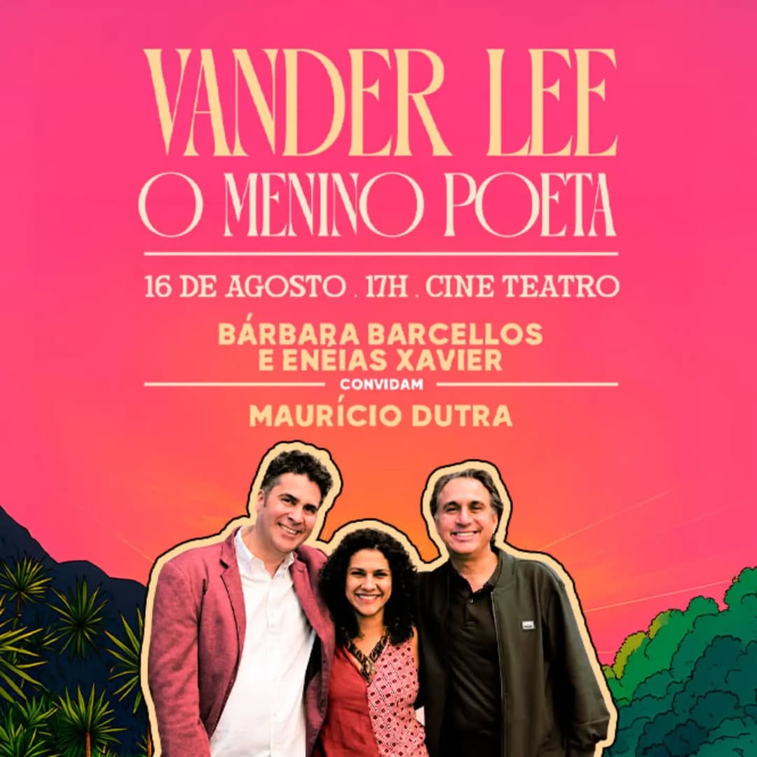 Flyer de Bárbara Barcellos, Eneias Xavier e mais 2 artistas
