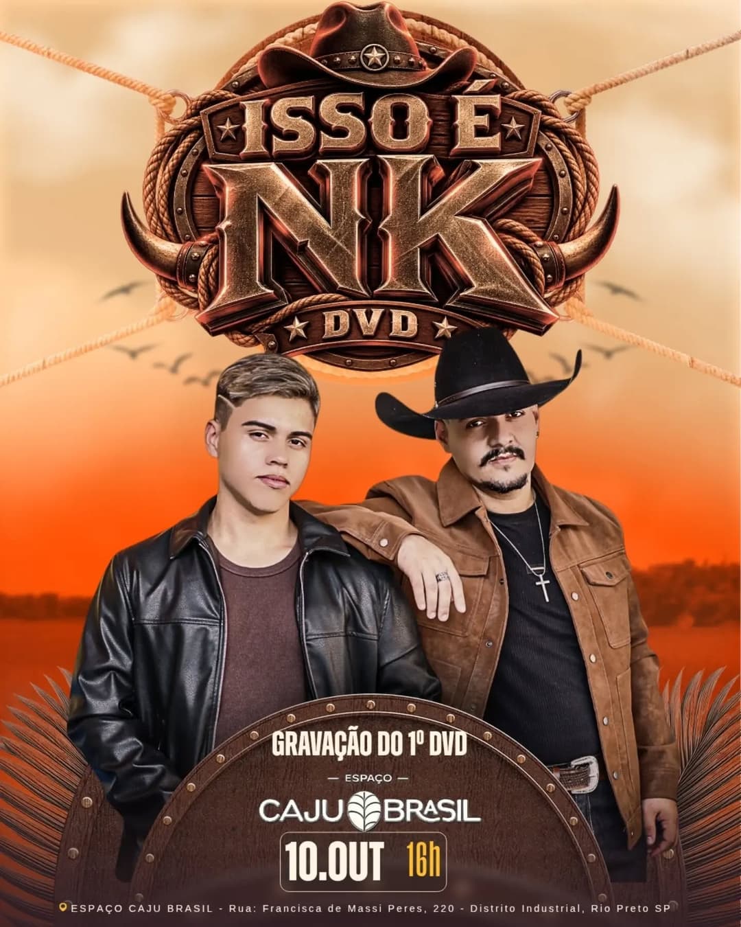 Flyer de Nicolas e Kayque