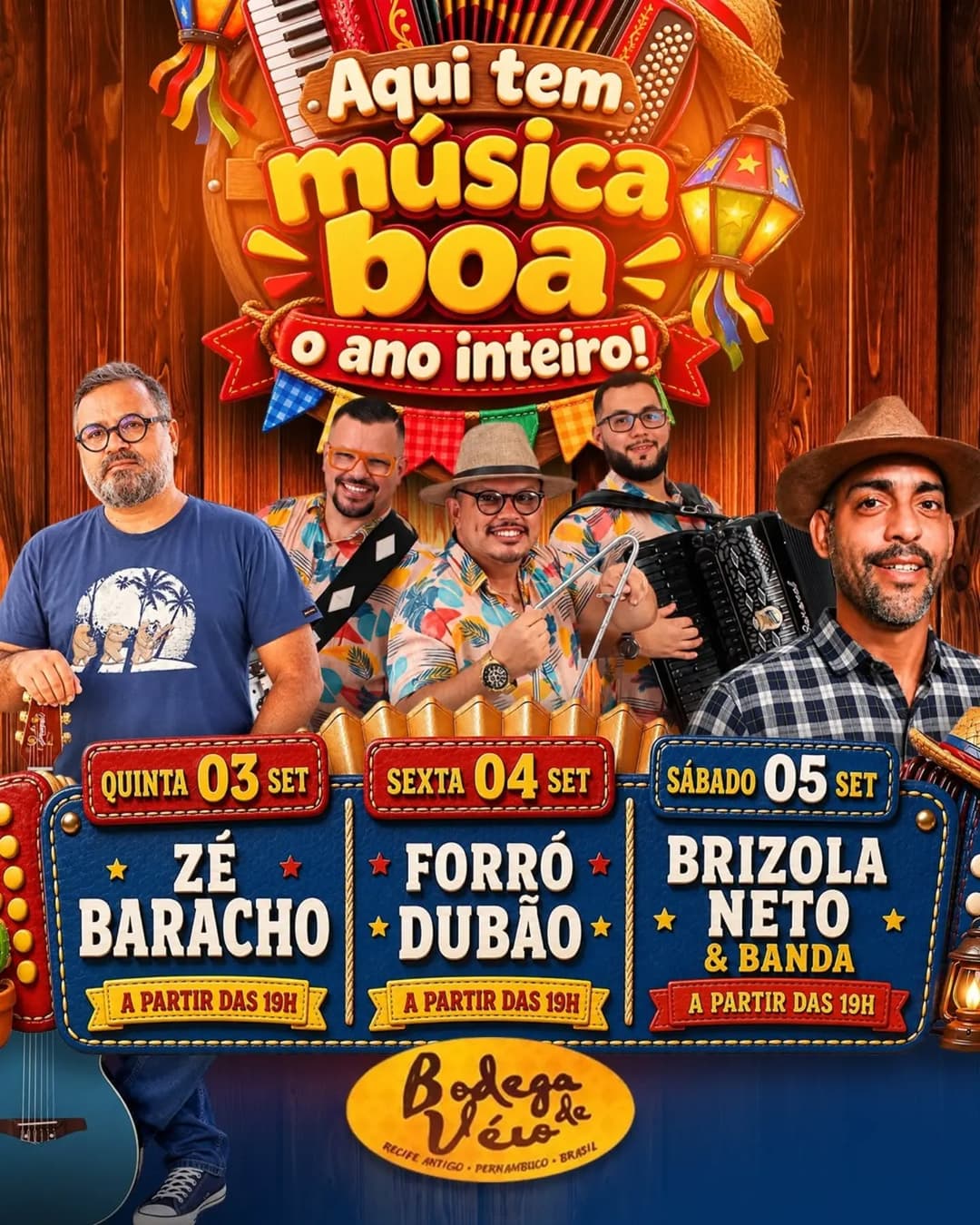 Flyer de Zé Baracho
