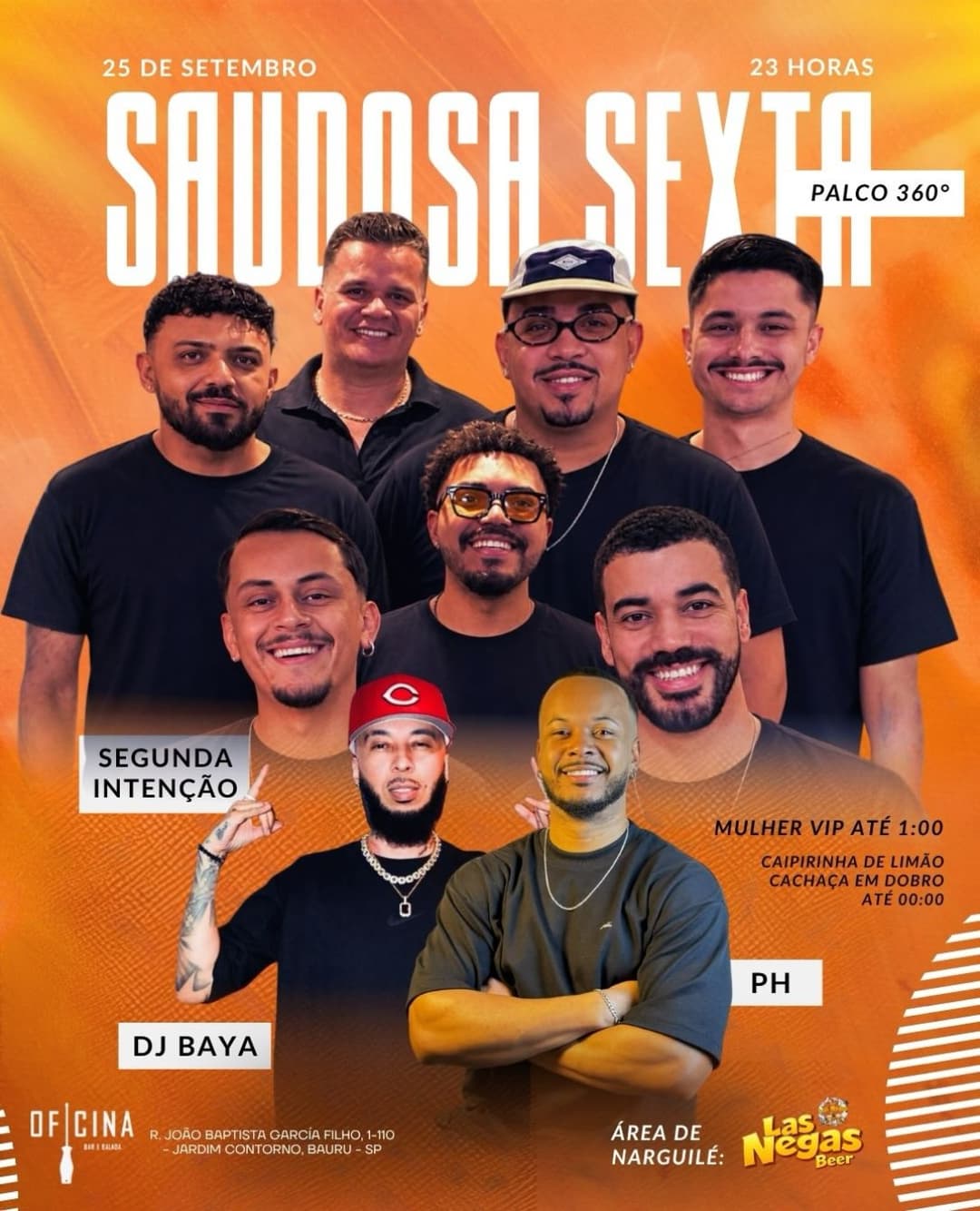 Flyer de Segunda Intenção, Dj Baya e PH