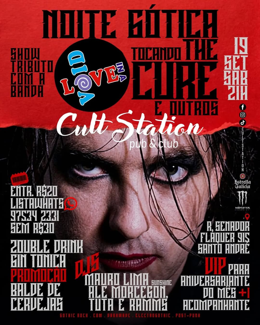 Flyer de Banda Love in a Void