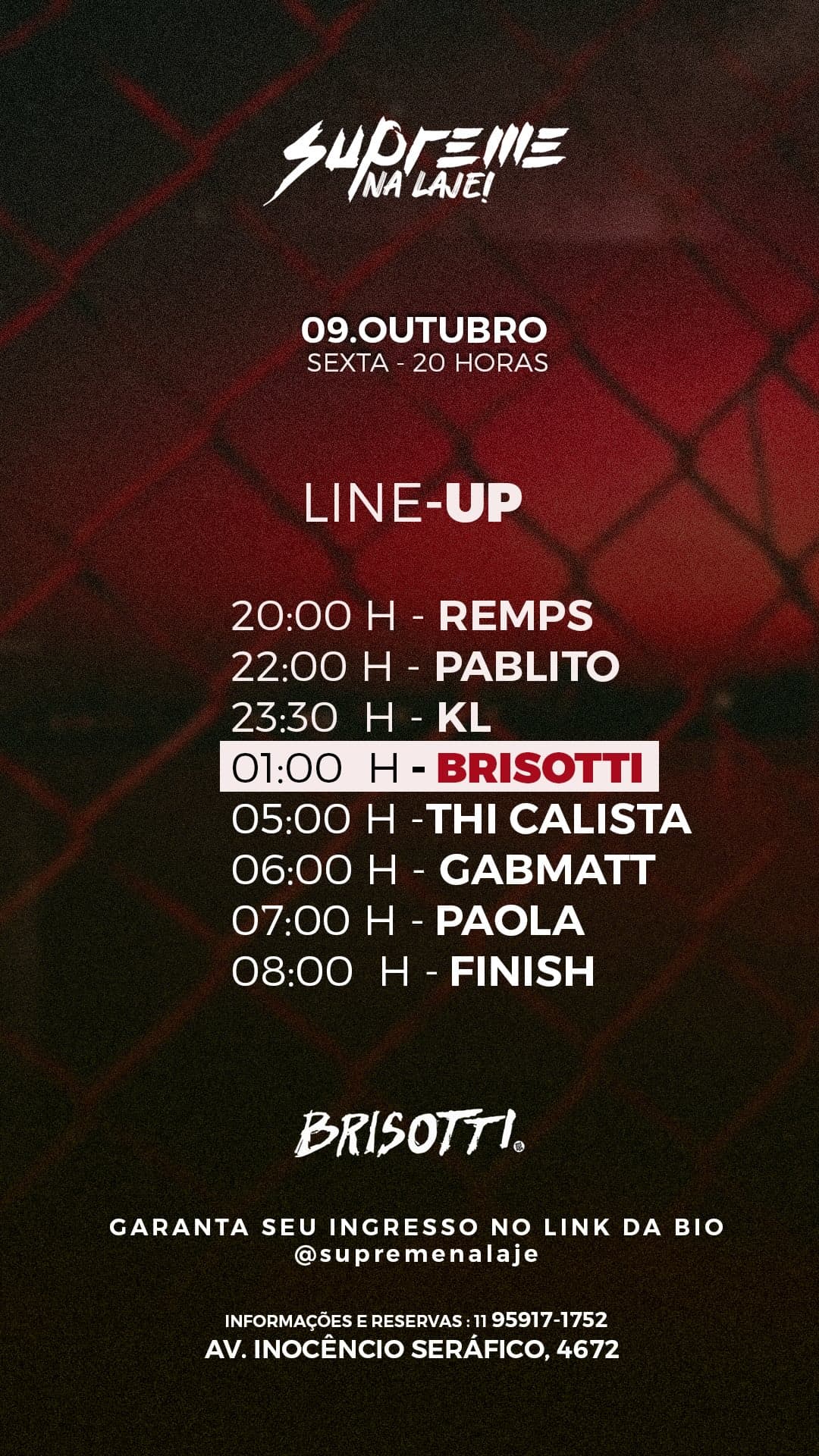 Flyer de Krenak.Kebralouça, REMPS, PABLITO e mais 5 artistas