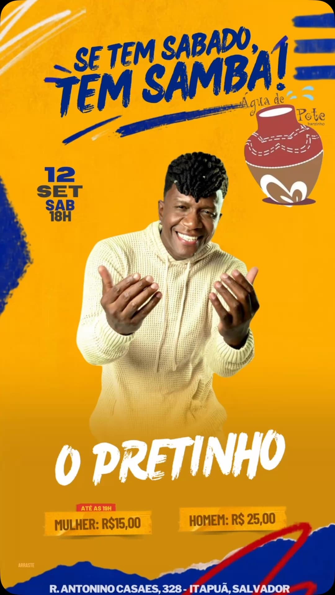 Flyer de O Pretinho