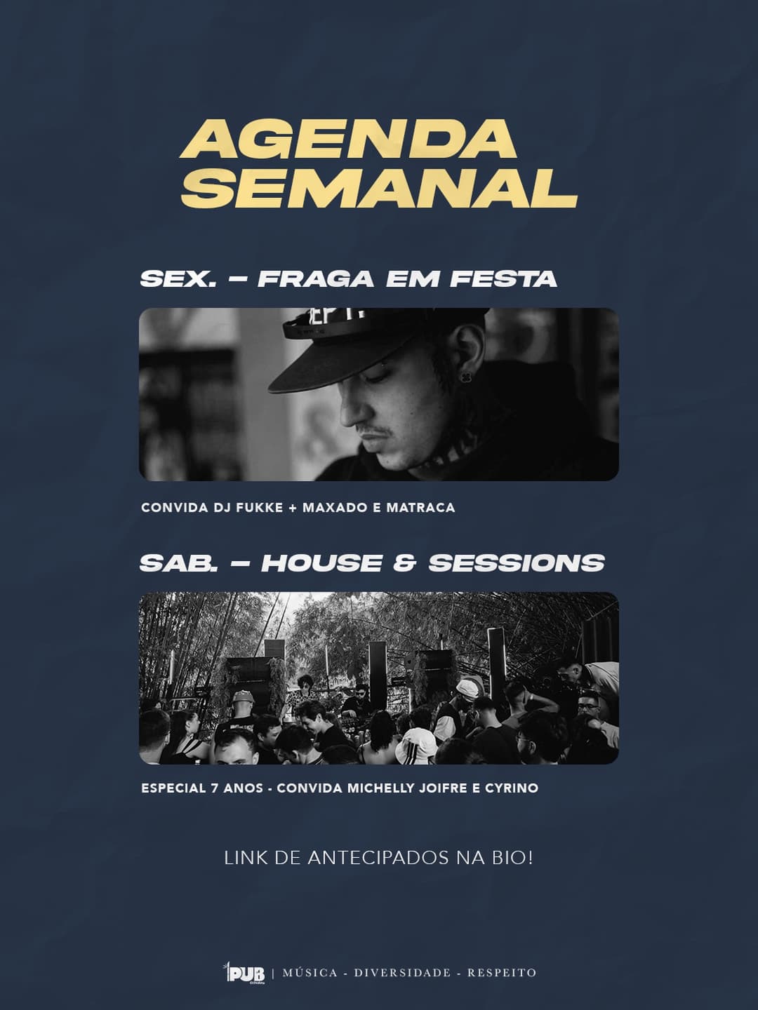 Flyer de Fukke e Fraga