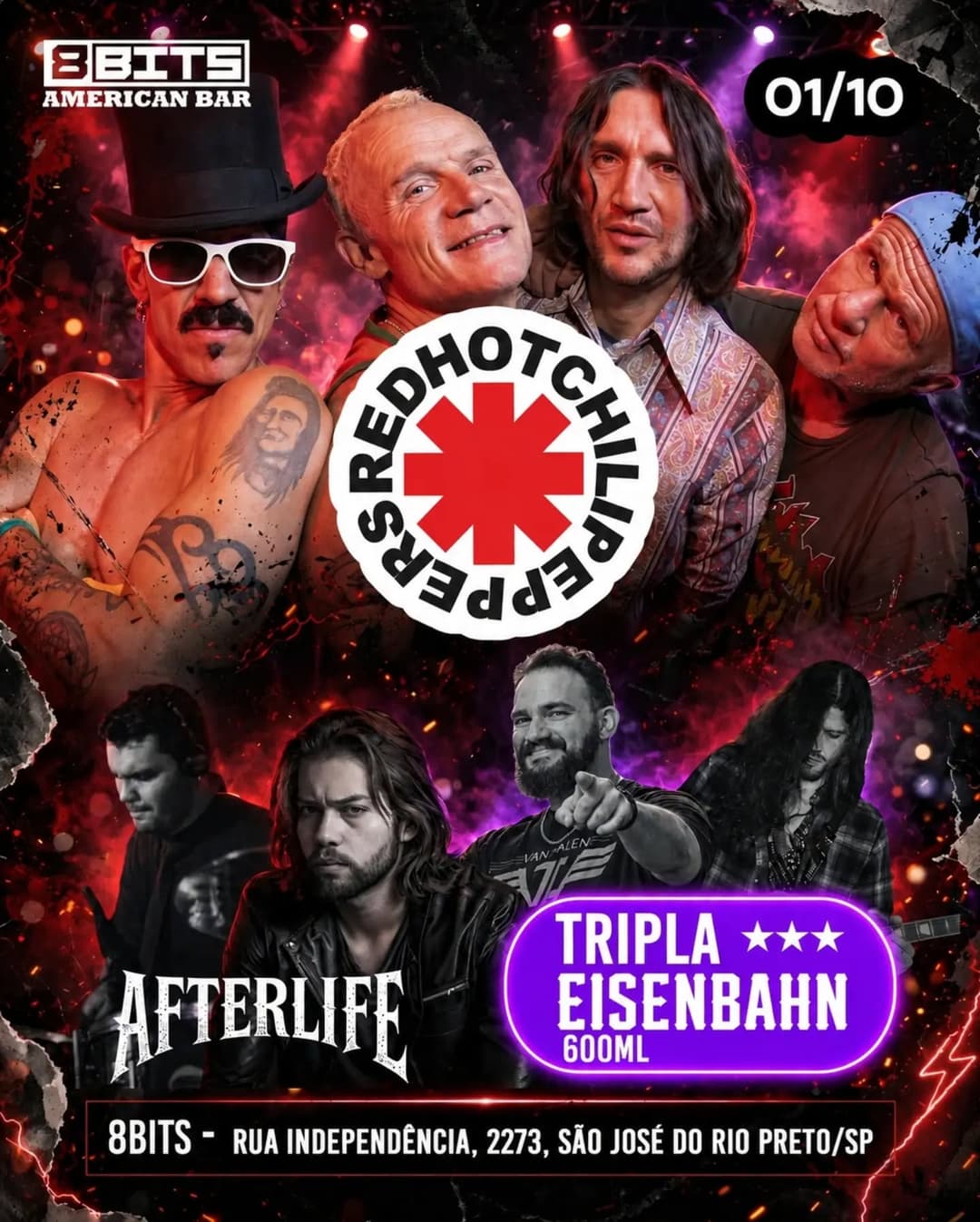 Flyer de Banda Afterlife