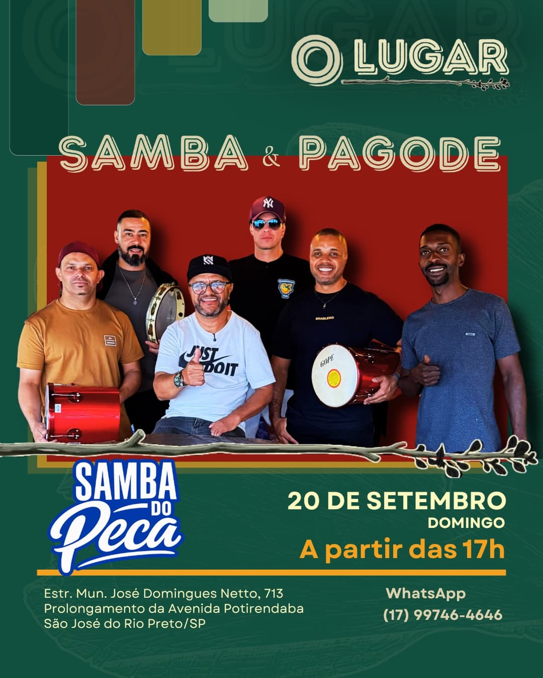 Flyer de Samba do Peca