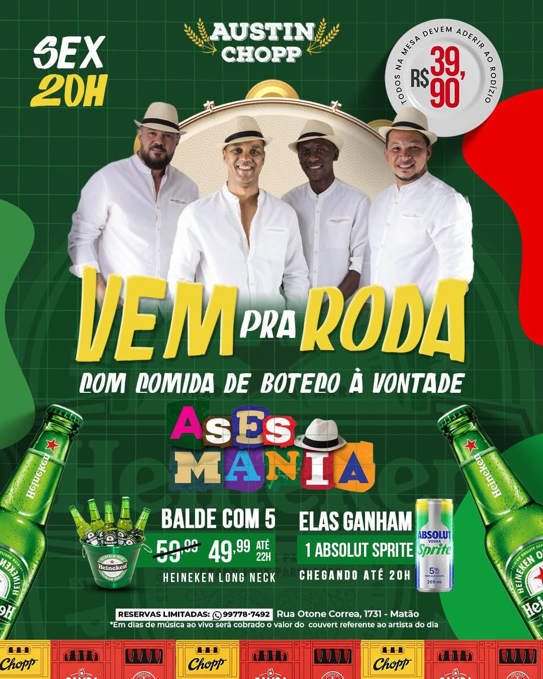 Flyer de Grupo Ases Mania