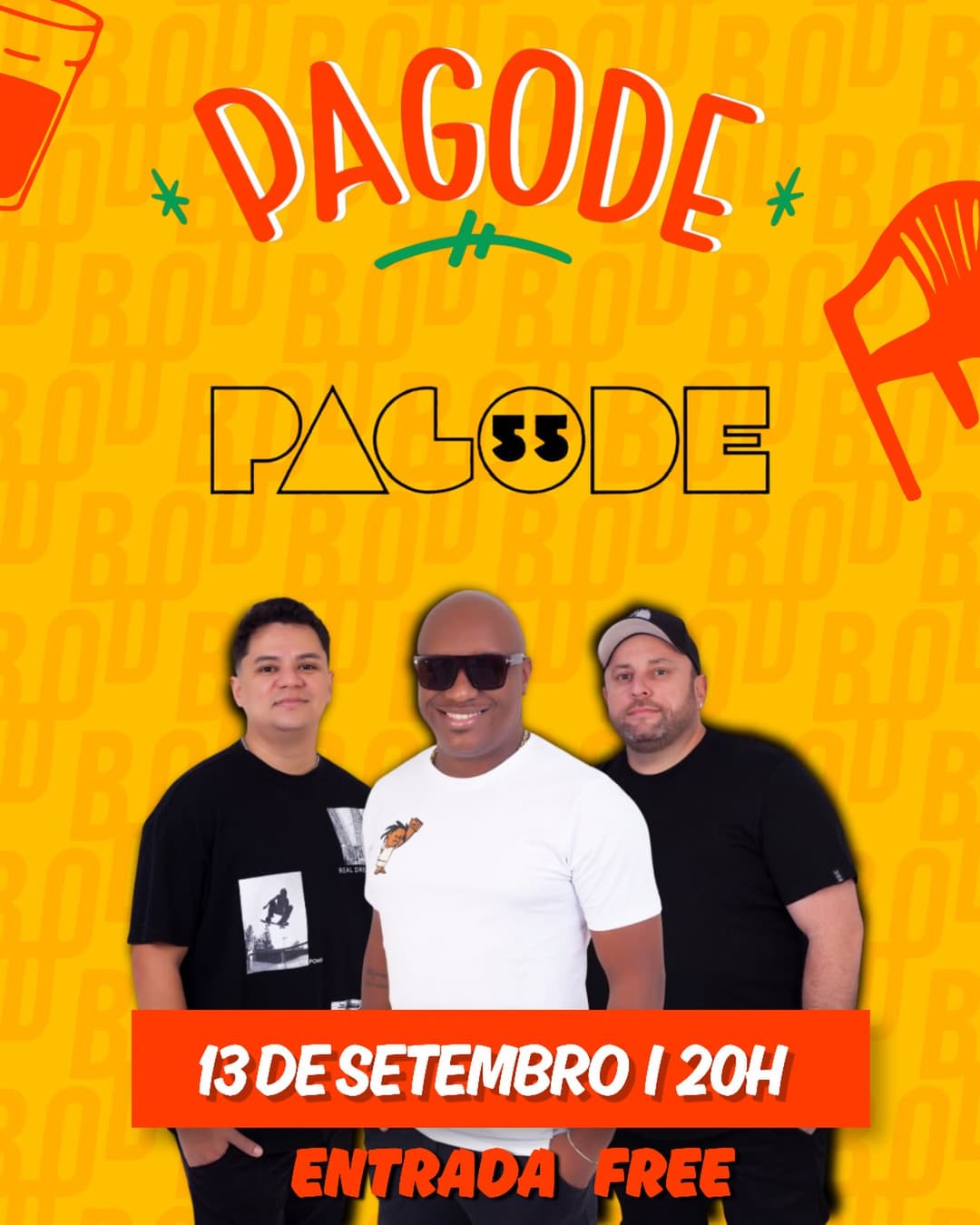 Flyer de Pagode 55