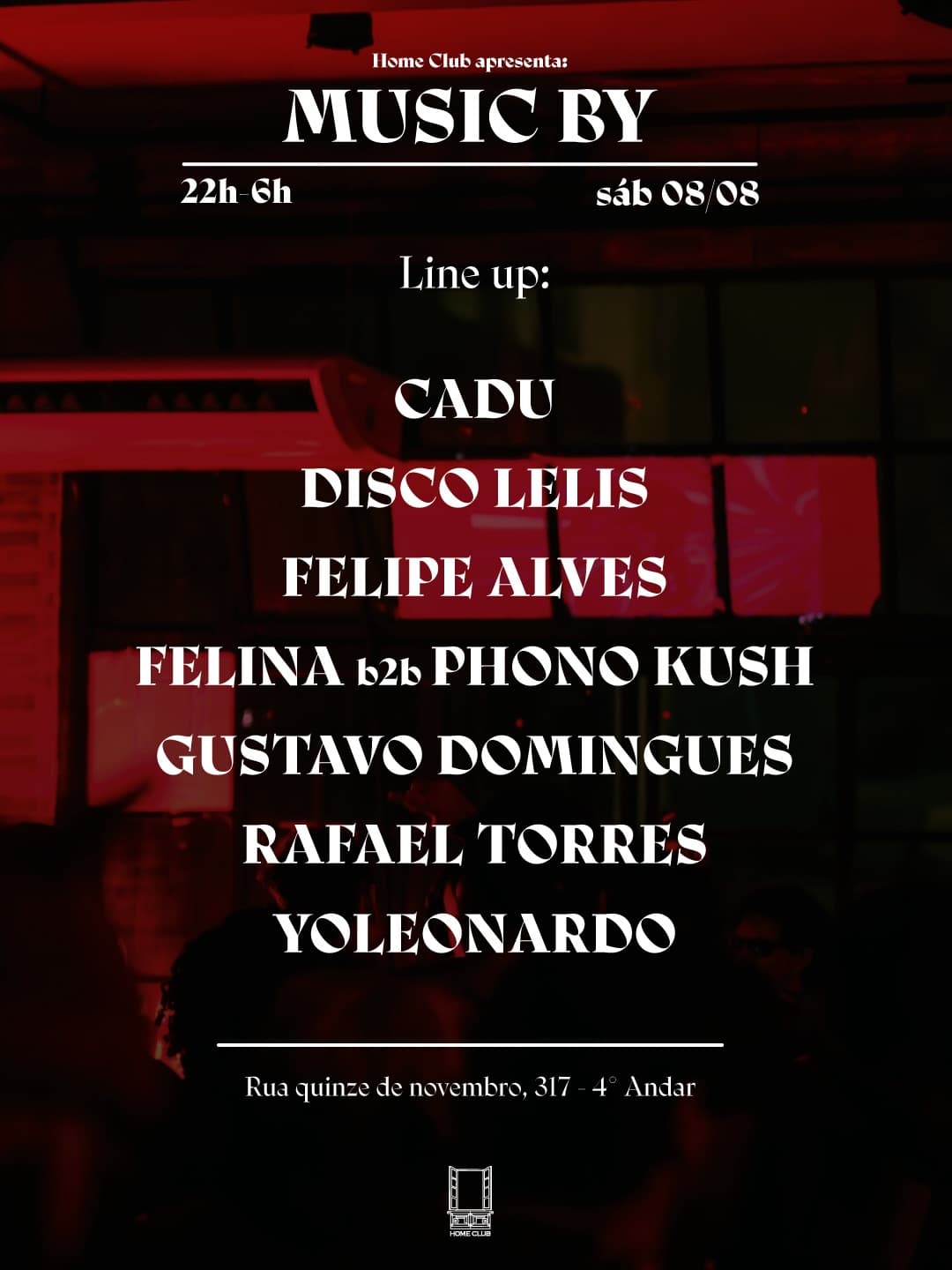 Flyer de CADU, DISCO LELIS, FELIPE ALVES e mais 4 artistas