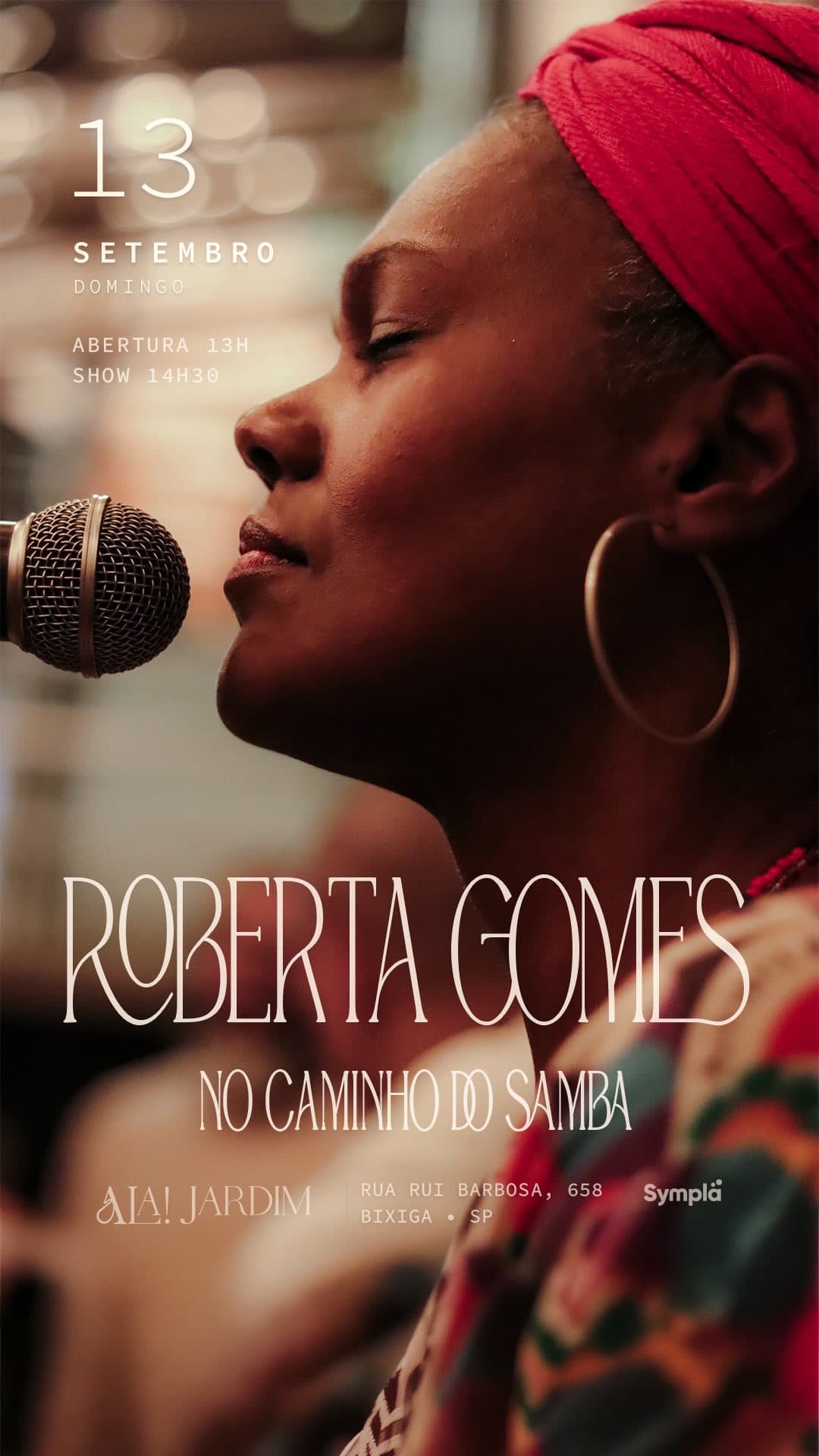 Flyer de Roberta Gomes