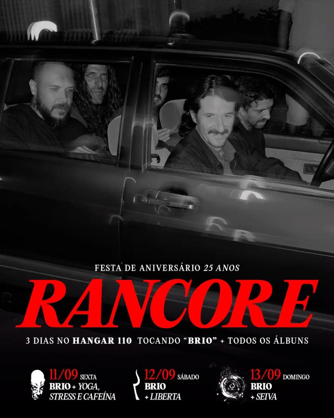 Flyer de Rancore e Yoga, Stress e Cafeína