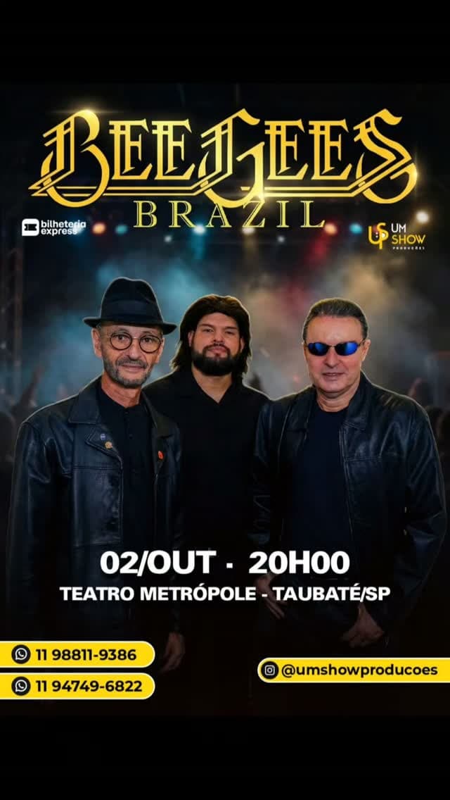 Flyer de Bee Gees Brazil