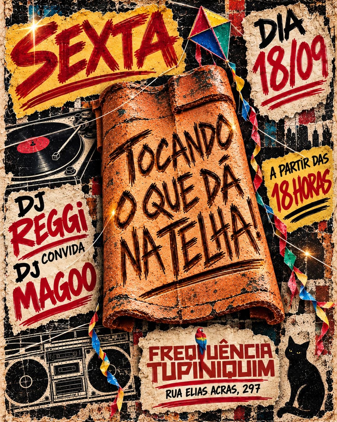 Flyer de DJ Reggi 73 e DJ Magoo