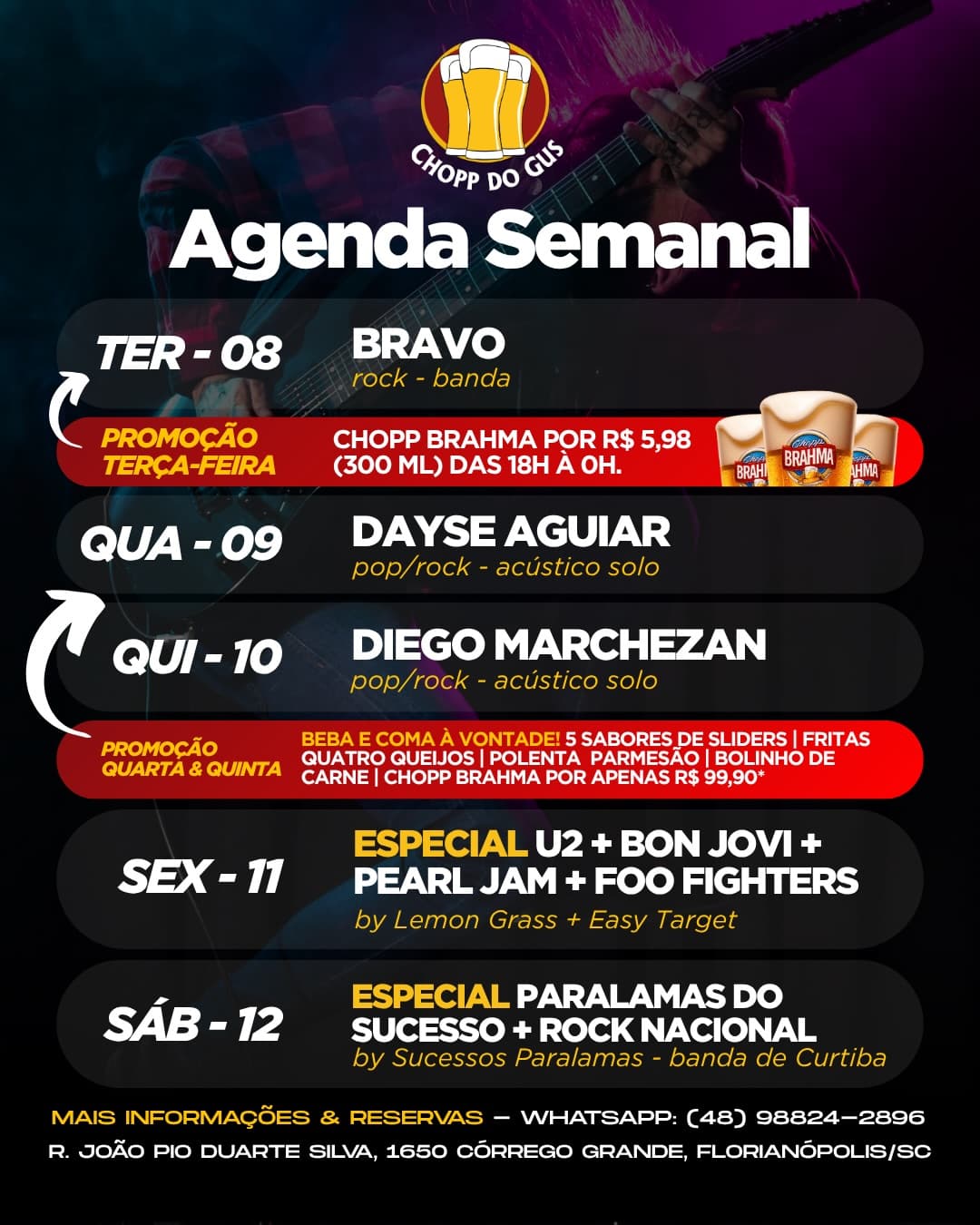 Flyer de Diego Marchezan