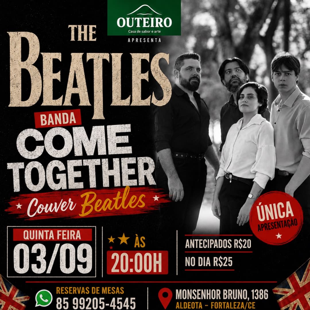 Flyer de Banda Come Together