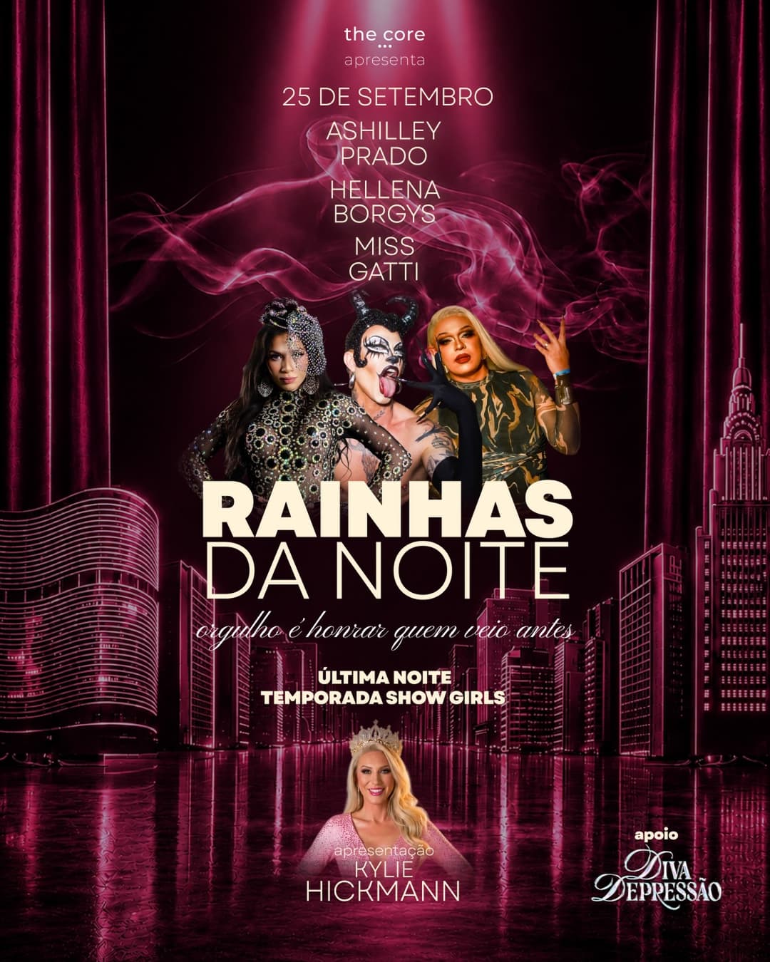 Flyer de Hellena Borgys, kyliehickmann e mais 2 artistas