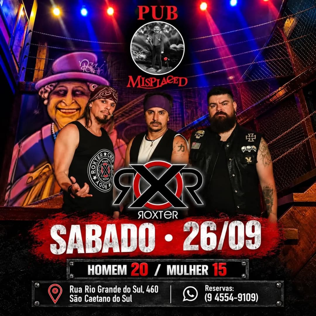 Flyer de Banda Roxter