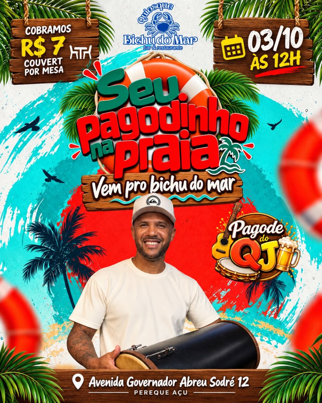 Flyer de Pagode do QJ