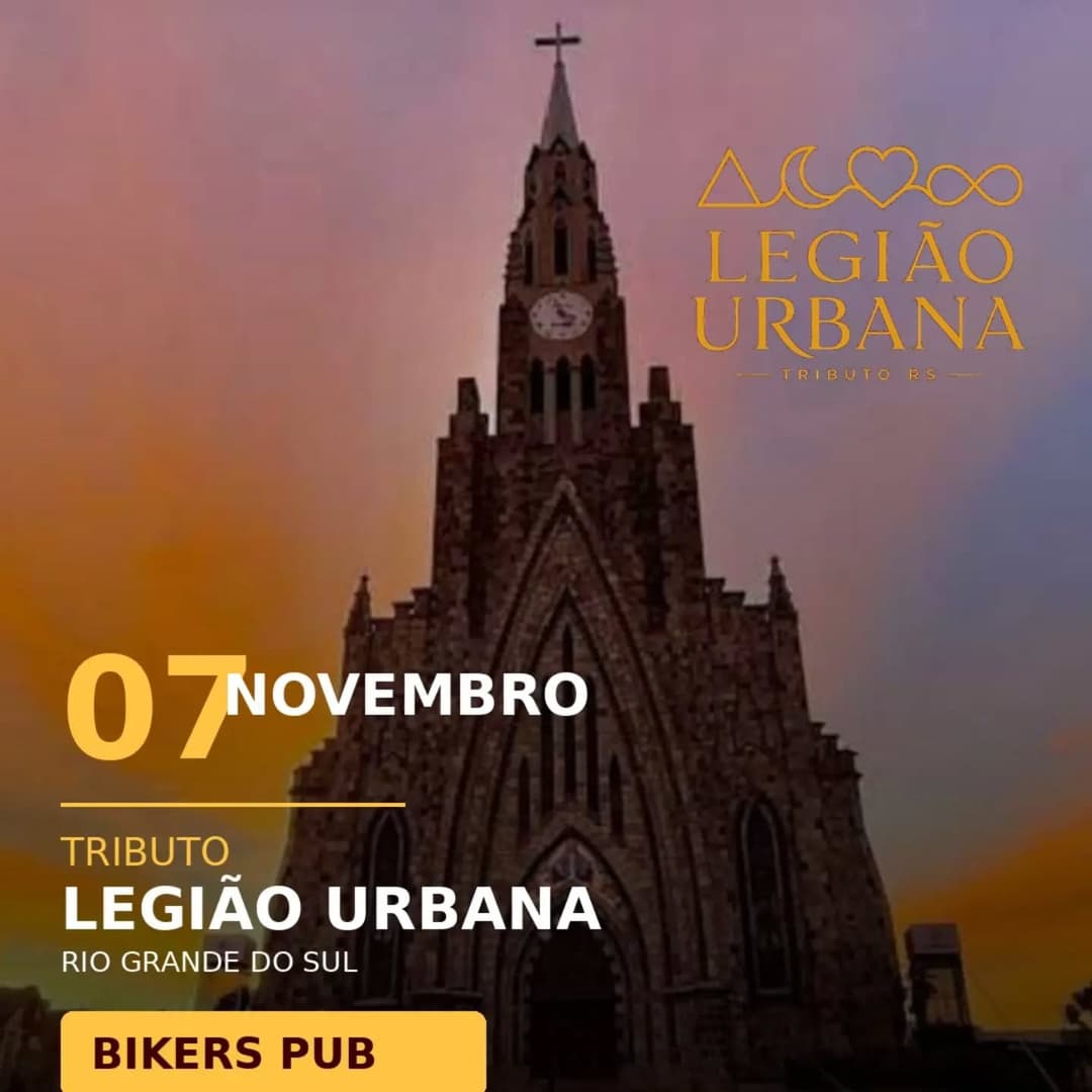 Flyer de Tributo Legião Urbana RS
