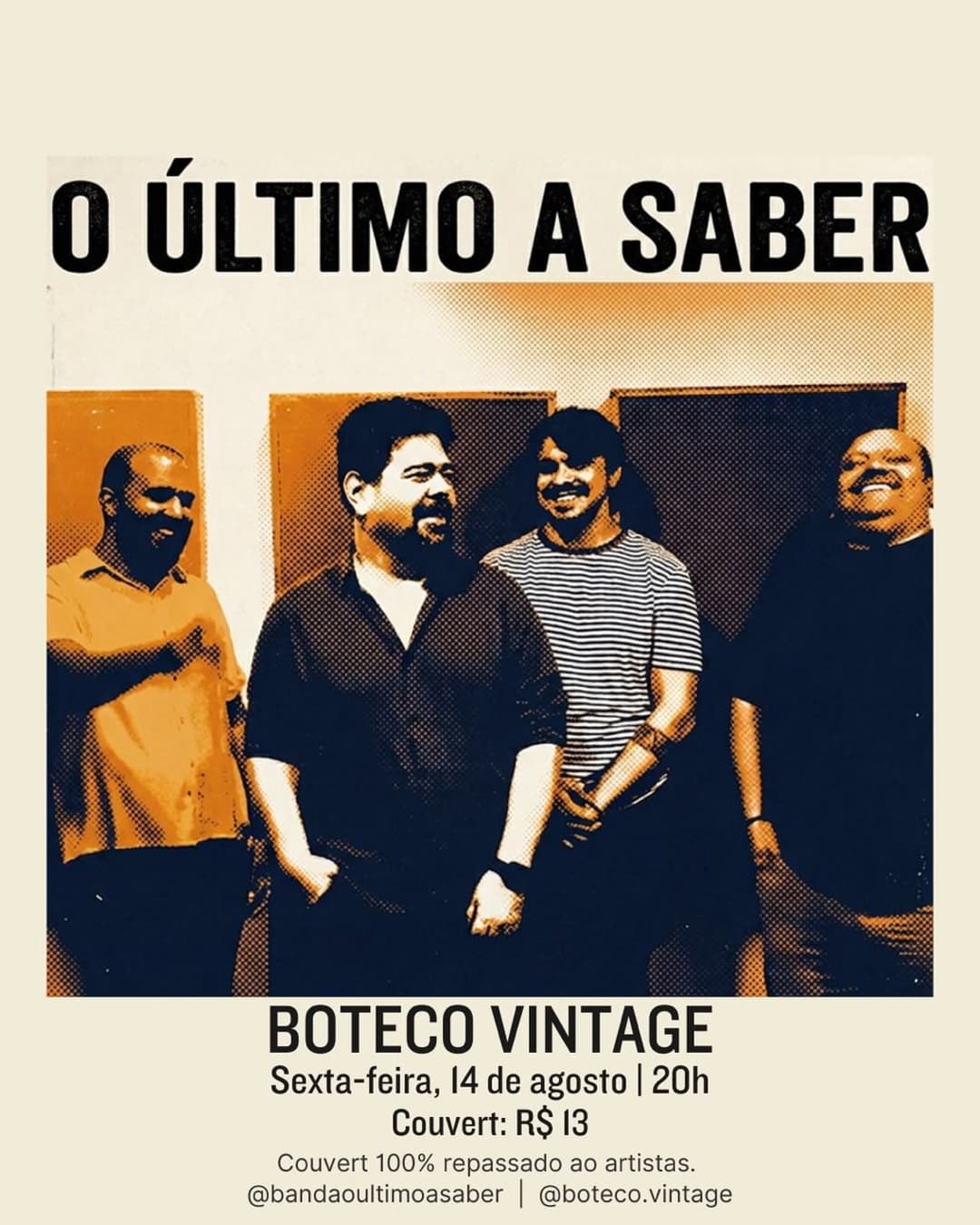 Flyer de Último a Saber