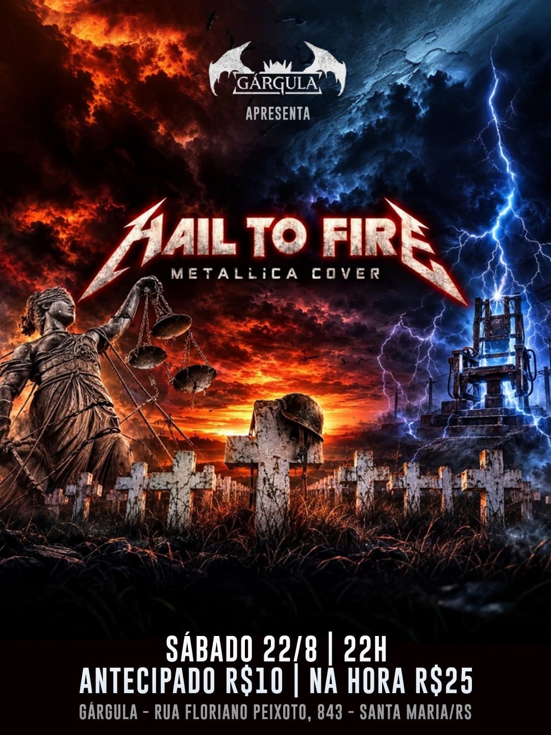 Flyer de Hail to Fire