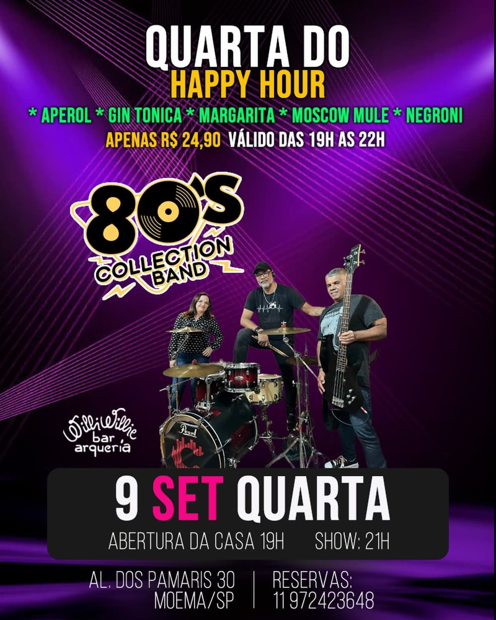 Flyer de Banda 80s Collection