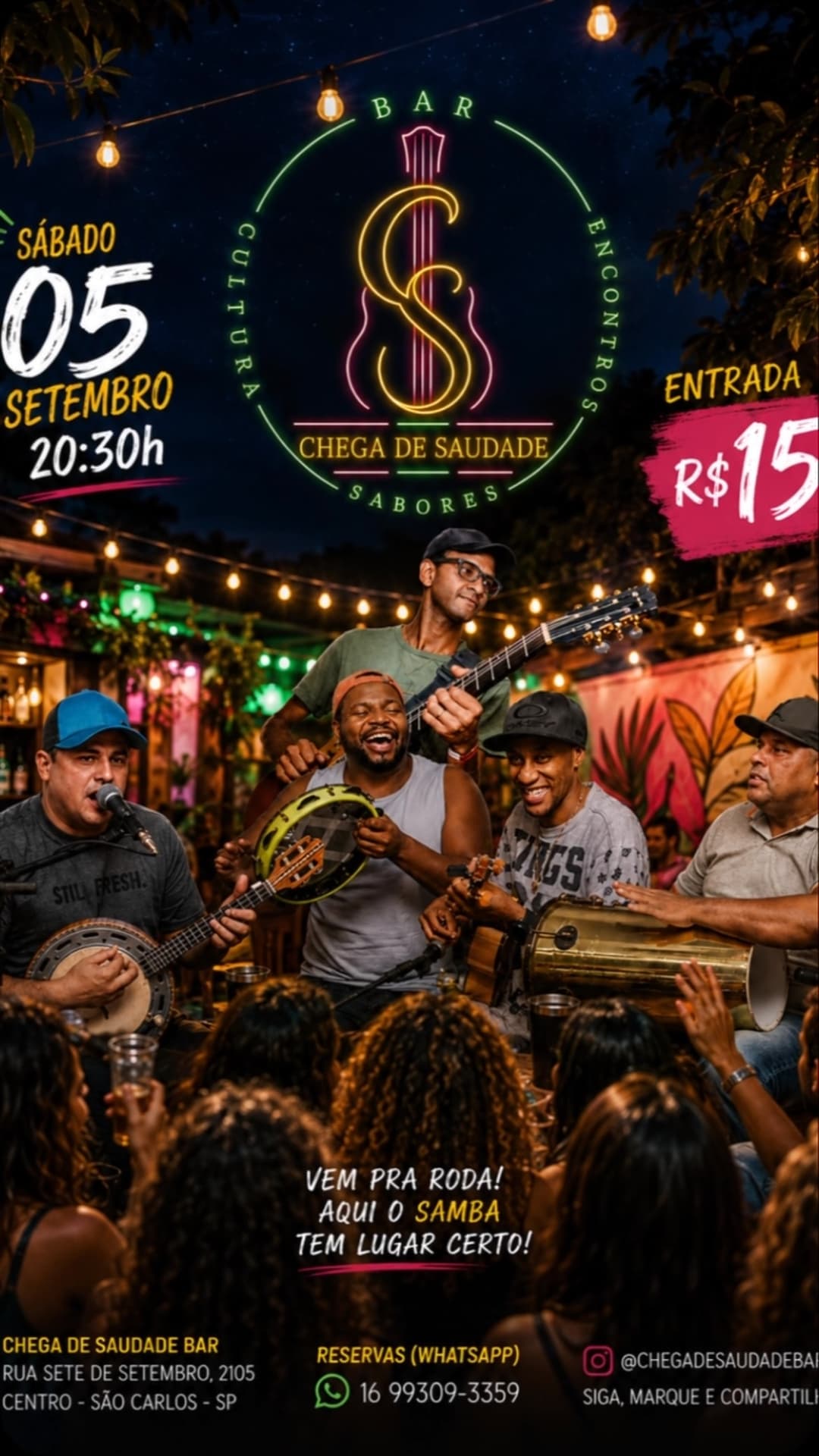 Flyer de Samba do Lado B