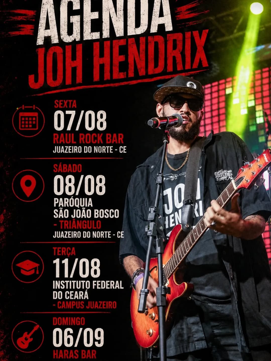 Flyer de Joh Hendrix