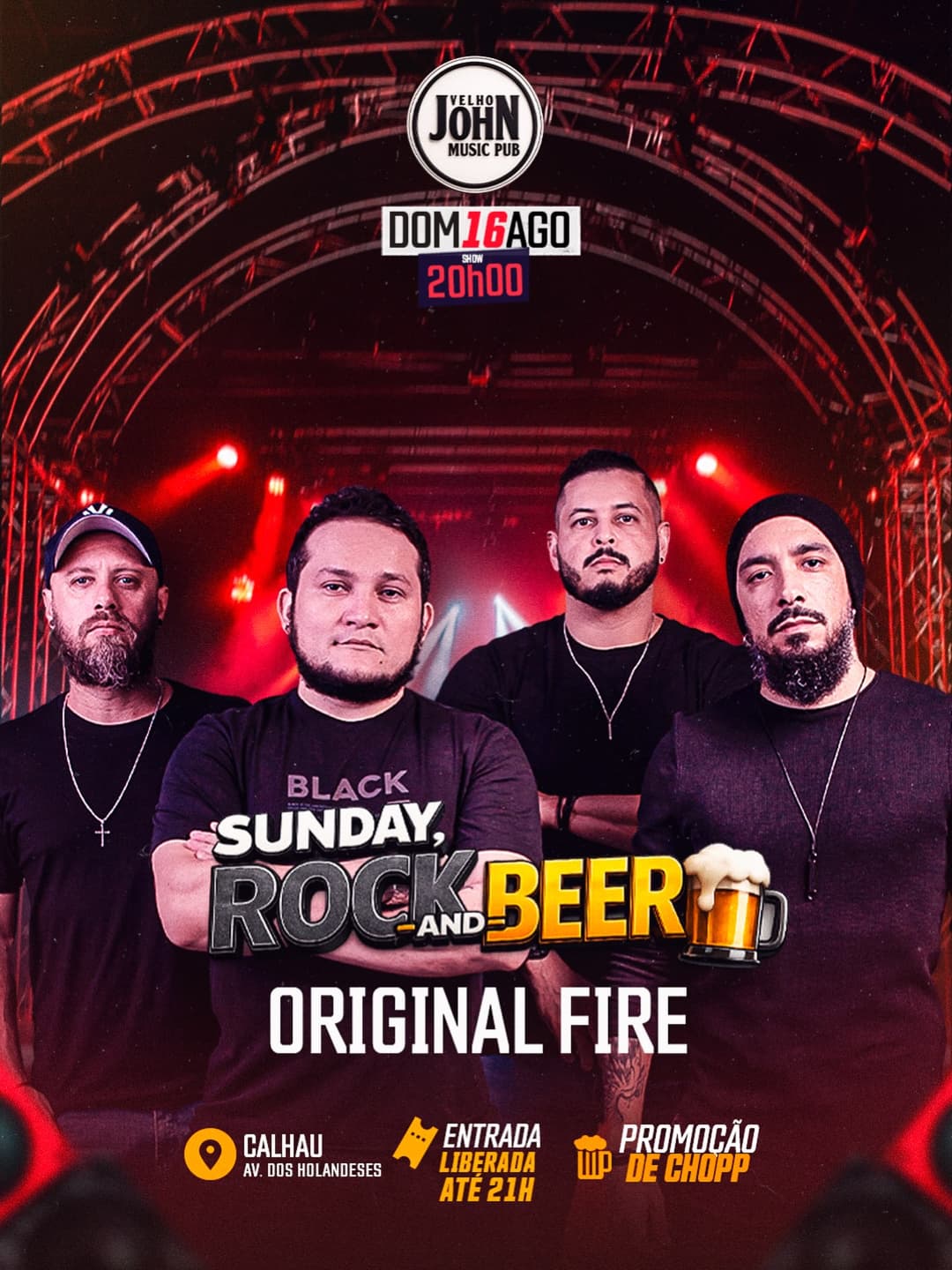 Flyer de Banda Original Fire