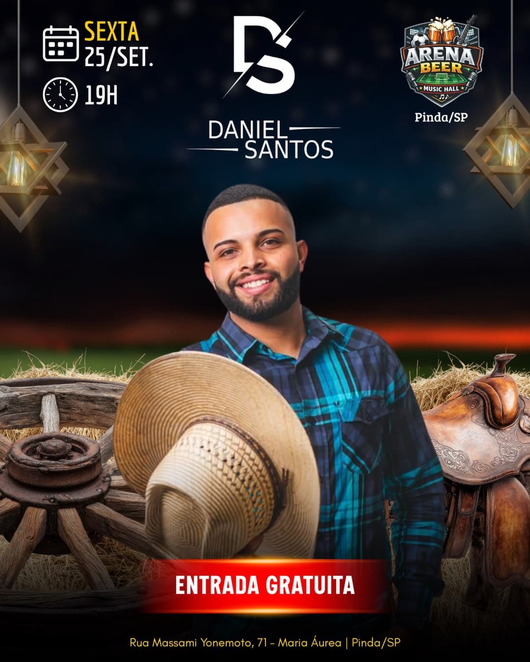 Flyer de Daniel Santos