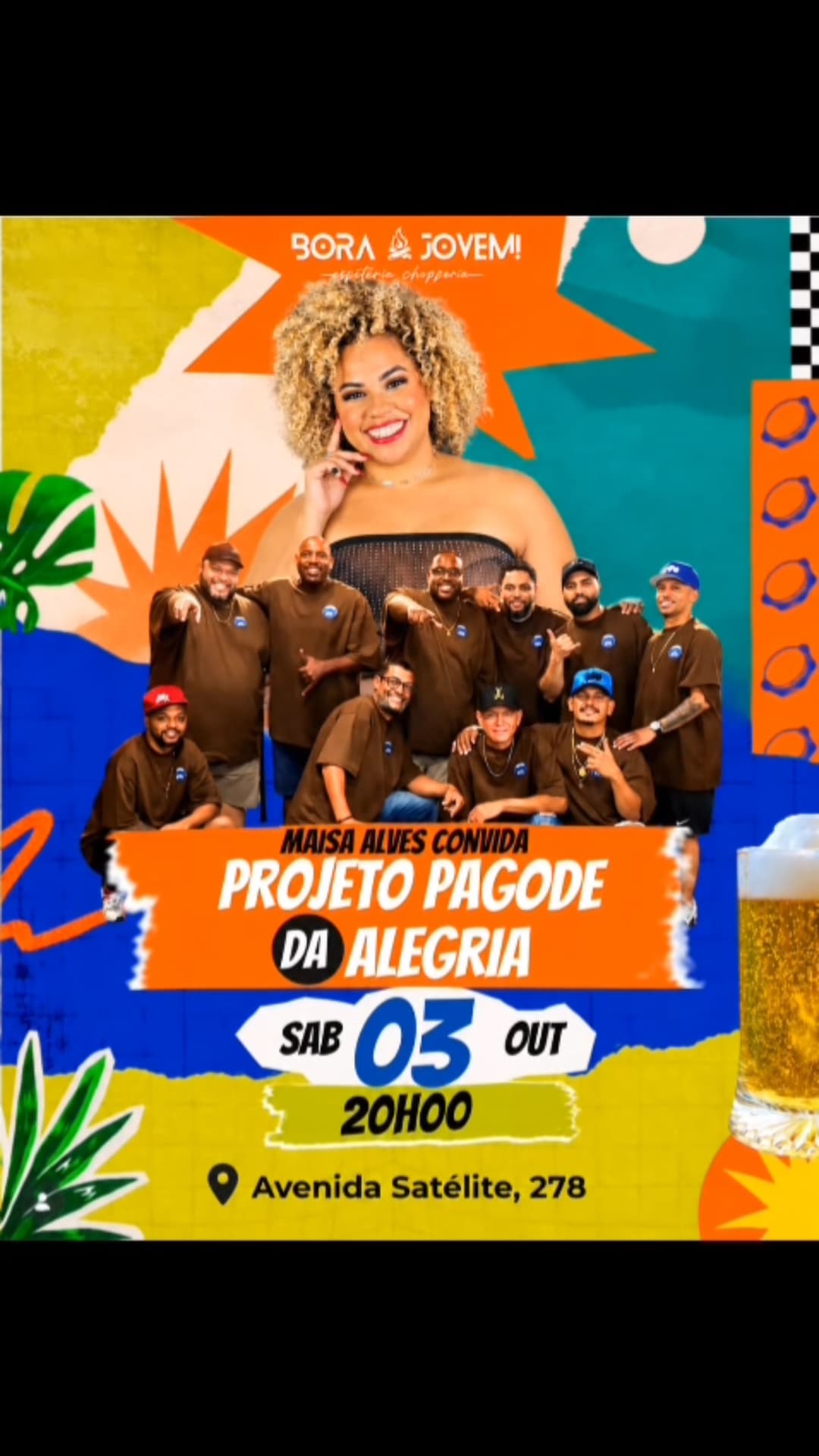 Flyer de Maisa Alves e Família Pagode da Alegria