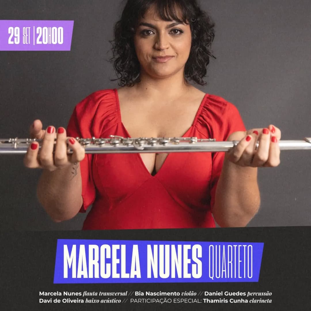 Flyer de Marcela Nunes