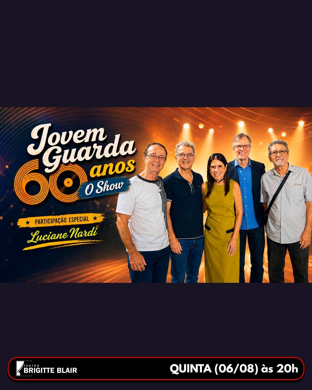 Flyer de Jovem Guarda 60 Anos