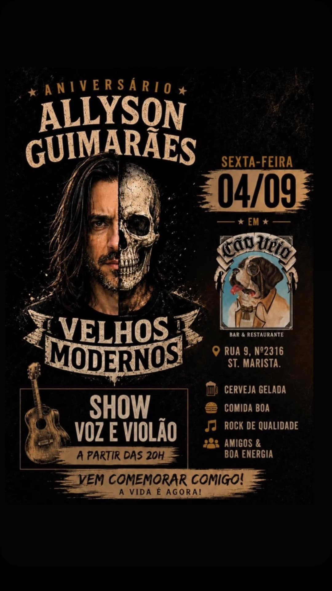 Flyer de Allyson Guimarães
