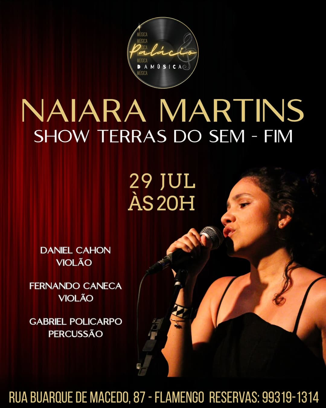 Flyer de Naiara Martins