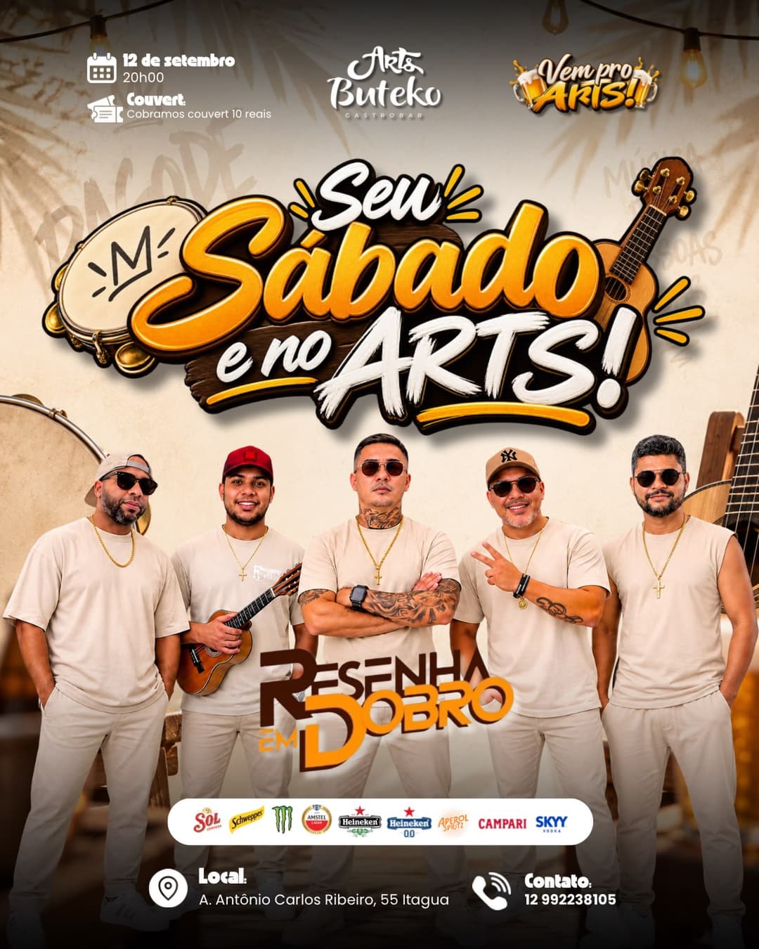 Flyer de Resenha em Dobro