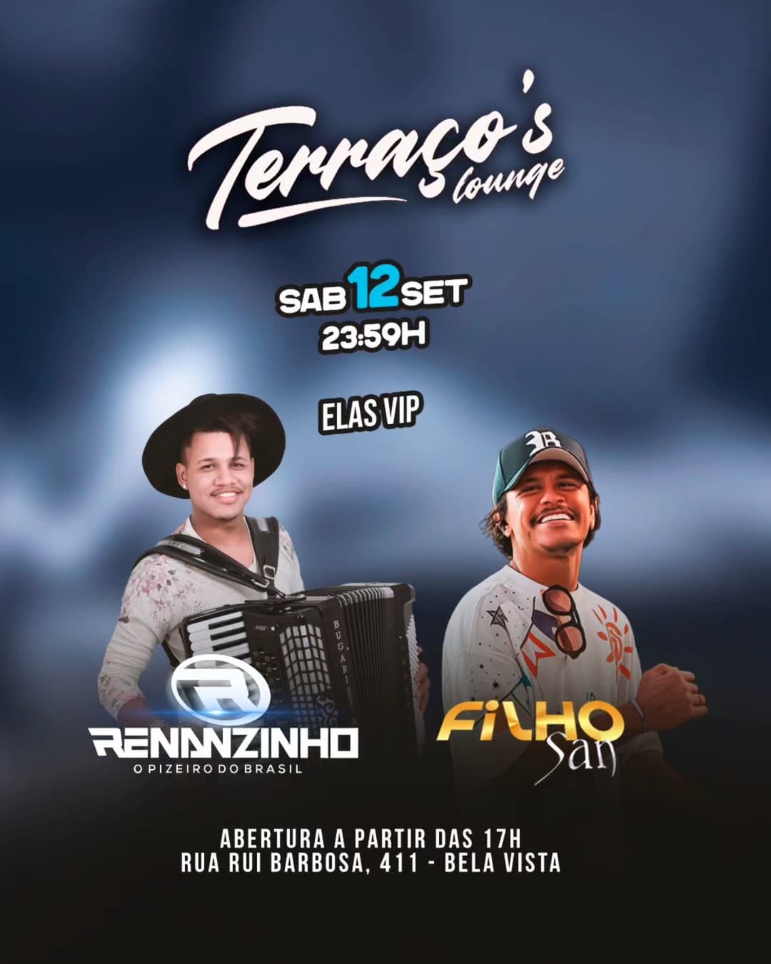 Flyer de Renanzinho Acordeon e Filho San