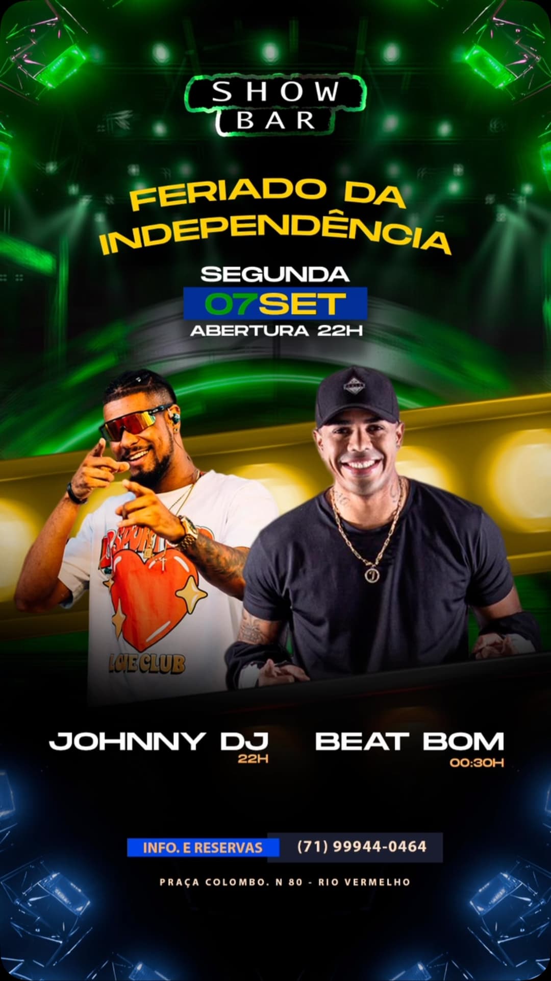 Flyer de Beat Bom Oficial e Johnny DJ