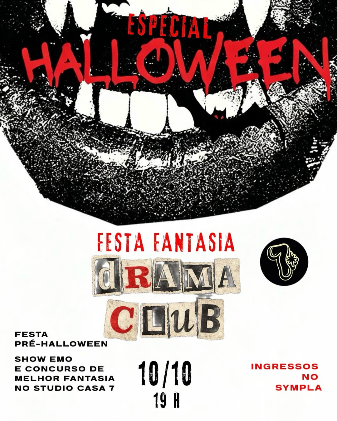 Flyer de Drama Club