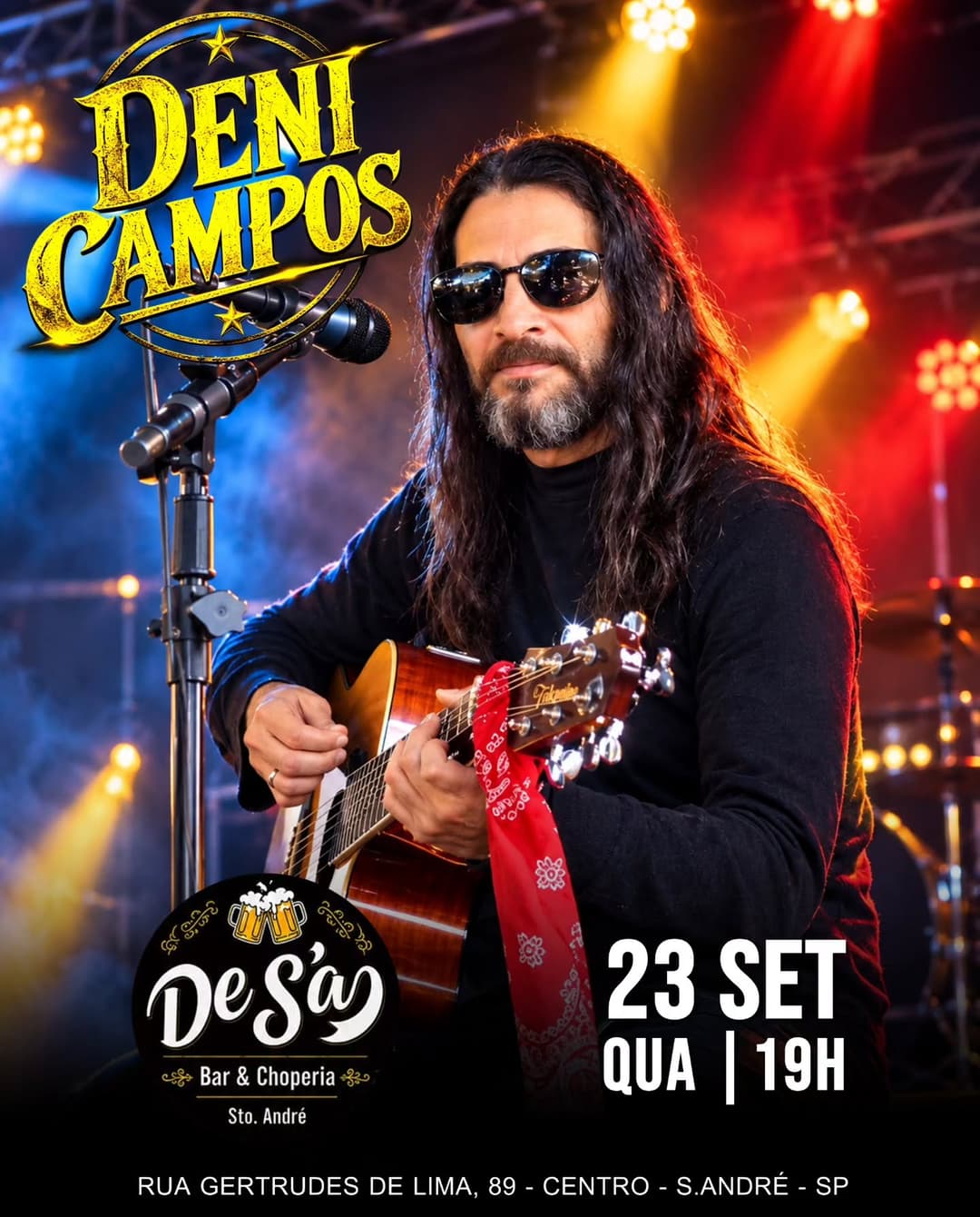 Flyer de Deni Campos