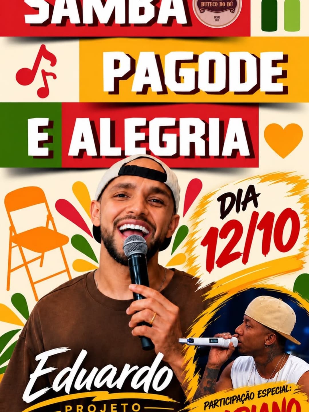 Flyer de Mariano Cantor e Eduardo Peta