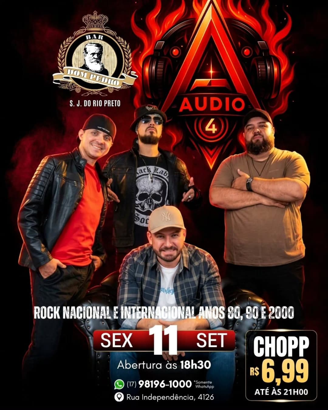 Flyer de Banda Audio A4