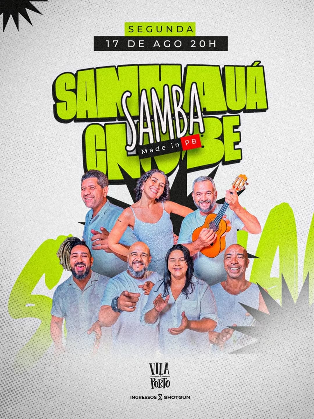 Flyer de Sanhauá Samba Clube