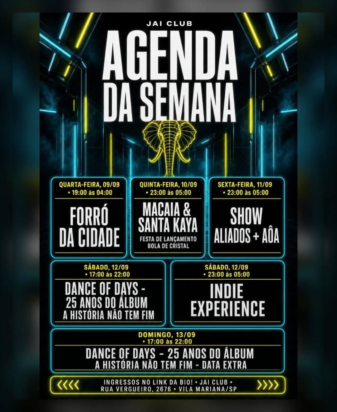 Flyer de Macaia e Santa Kaya