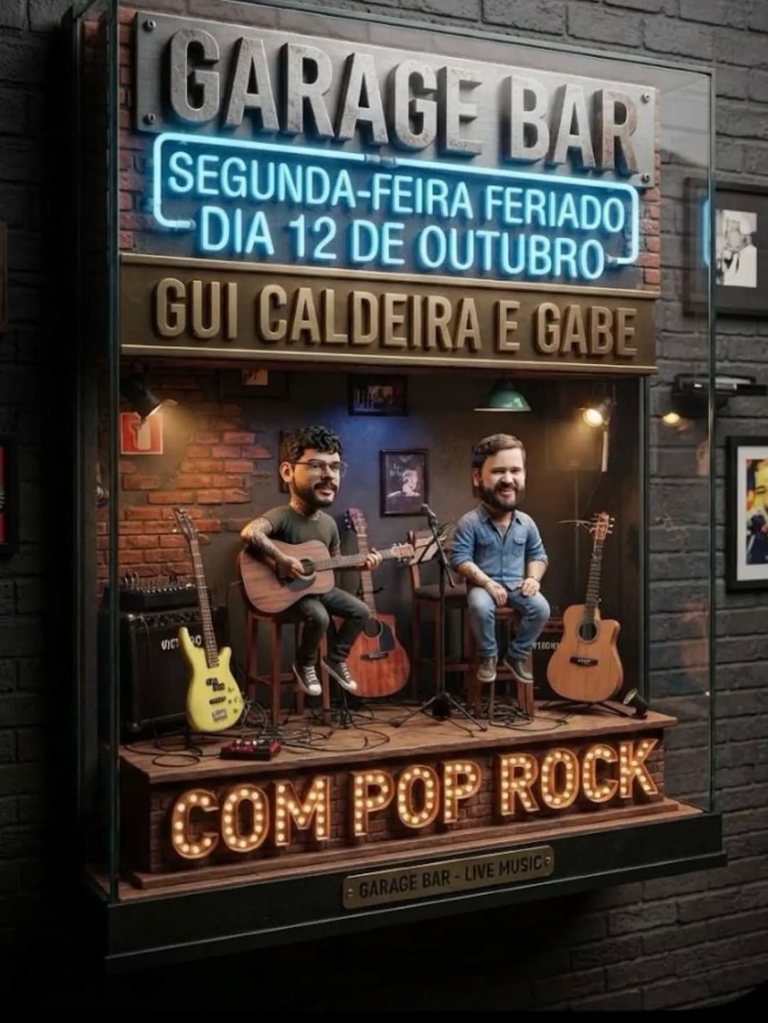Flyer de Gui Caldeira e Gui Caldeira & Gabe
