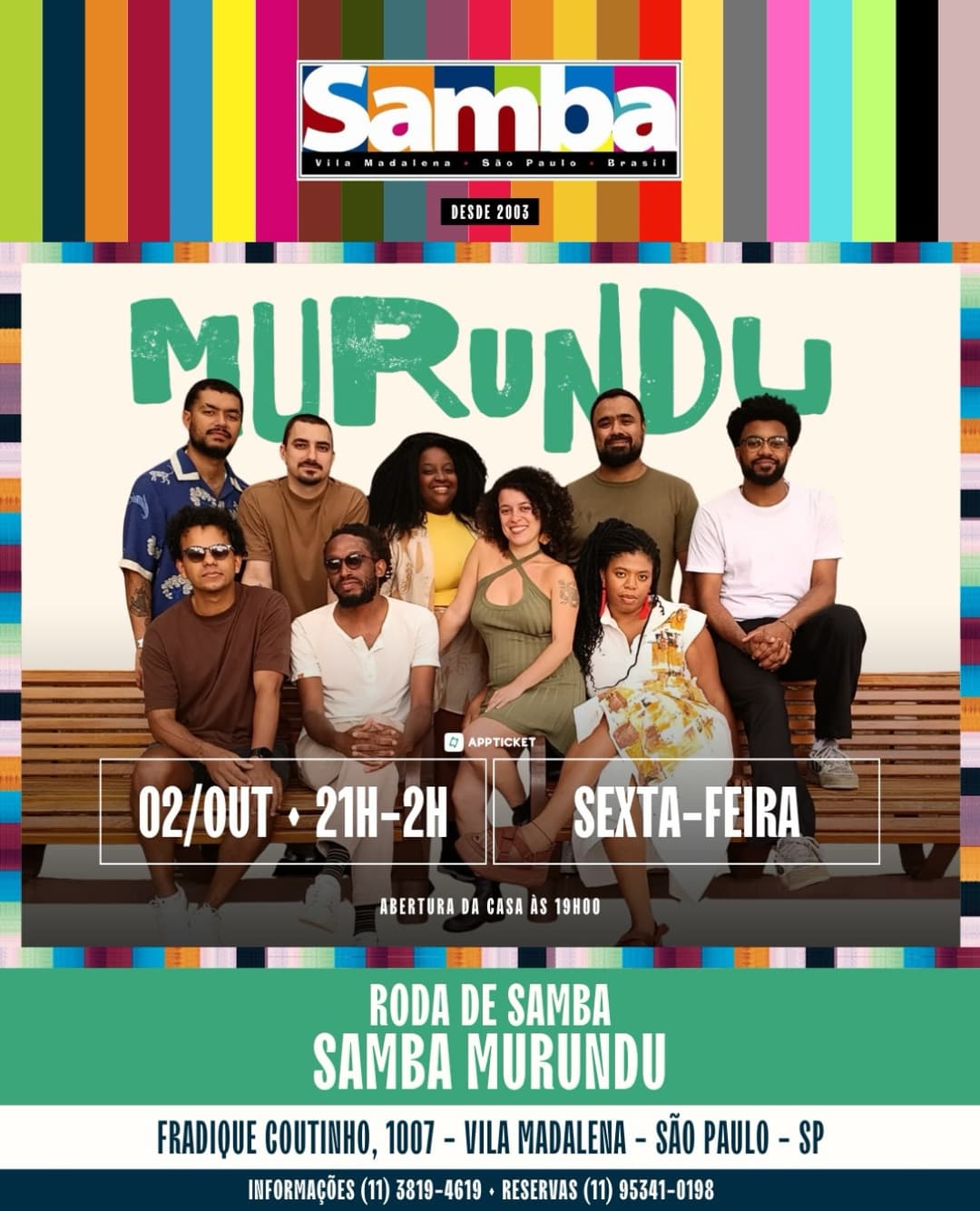 Flyer de Samba Murundu