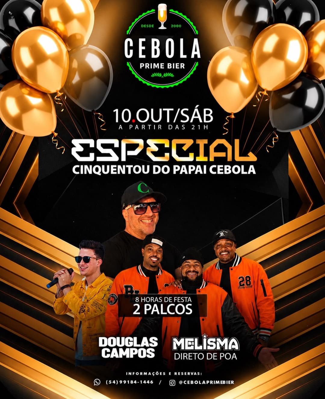 Flyer de Douglas Campos e Melisma