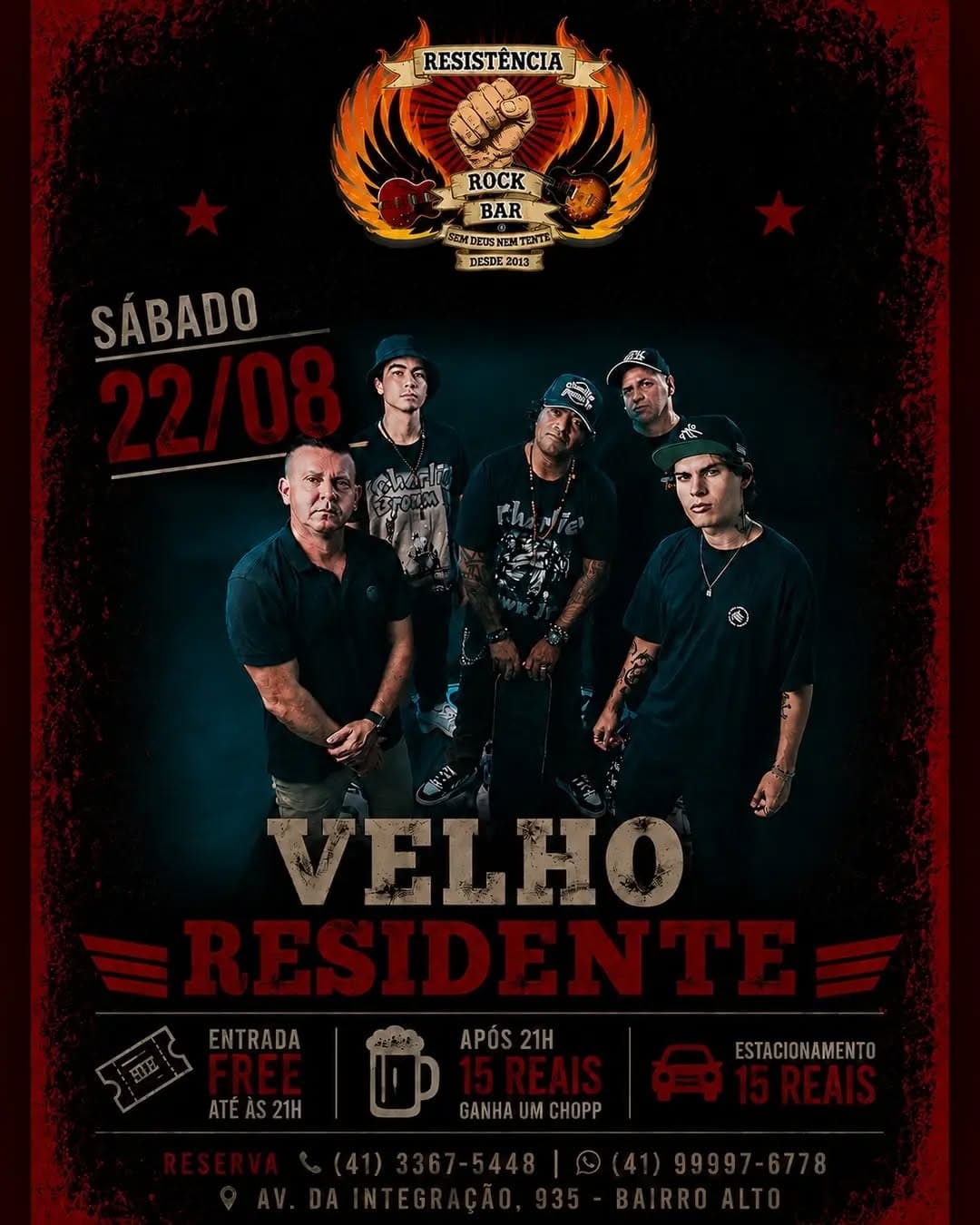 Flyer de Velho Residente