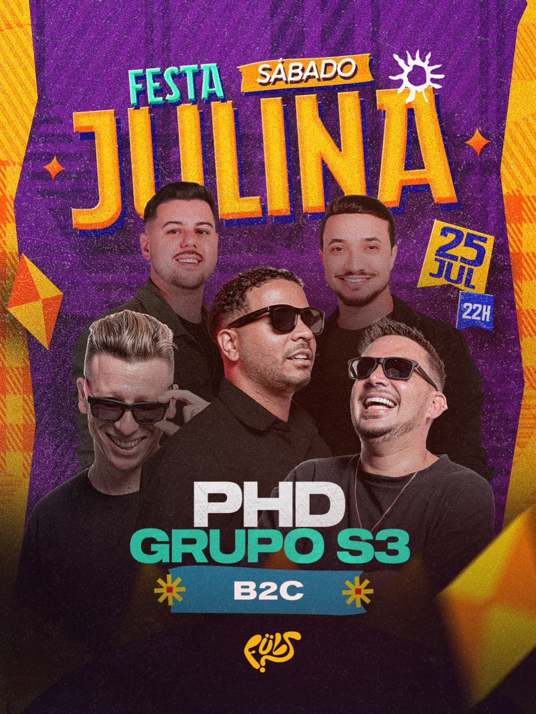 Flyer de π΅βπβπ©β πΒ° π½π π π½ππππ₯ππ£π€ Cover πΉβ e mais 4 artistas